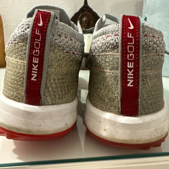 Nike Golf Nike Flyknit Racer G Size 12 Gray + Red - Picture 3 of 8